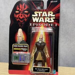 Vintage Hasbro Star Wars Episode 1 Ki-Adi-Mundi Action Figure 1998 NEW